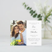 Budget Side Photo Modern Calligraphy Wedding (Staand voorkant)