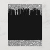 Budget Silver Black Glitter Elke dag van de Ouderd Flyer (Achterkant)