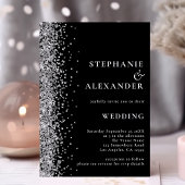 Budget Silver Glitter Black QR Code Weddenschap Ui