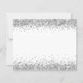Budget Silver Glitter-grenzen Prettige feestdagen  (Achterkant)