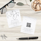Budget Silver Glitter We doen QR Code Weduwen Uitn