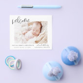 Budget Simple Baby Announounge Foto Collage Flye Flyer (Enkel)