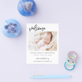 Budget Simple Baby Announounge Foto Collage Flyer (Enkel)