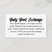 Budget Simple Baby Book Exchange Informatiekaartje (Voorkant)