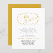 Budget Simple Bébé Botanique Sprinkle PAPIER (Devant / Derrière)