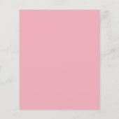 Budget Simple Blush Pink 50th Birthday Invitation (Achterkant)