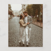 Budget Simple Boho Modern Minimalist Photo Wedding (Achterkant)