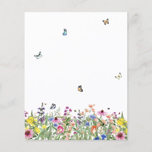 Budget Simple Boho Wildflower Wedding (Achterkant)