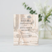 Budget Simple Calligraphy Photo All-in-One Weddens (Staand voorkant)