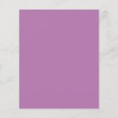 Budget Simple Chic Paars Wedding Invite (Achterkant)