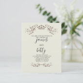 Budget Simple Crown Minimalist Wedding Flyer (Staand voorkant)