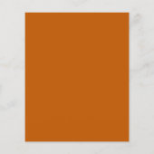 Budget Simple Elegant Burnt Orange Menu Mariage (Dos)