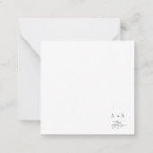 Budget Simple Foliage Mariage Carte RSVP (Dos)