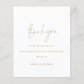 Budget Simple Gold Script Photo Weduwen Hartelijk (Voorkant)