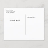 Budget simple graduation photo merci carte postale (Dos)