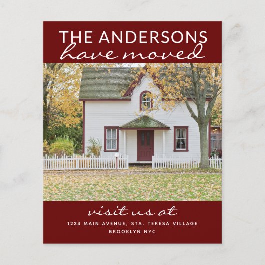 Budget Simple Home Photo Moving Red Announounge (Voorkant)