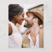 Budget Simple Minimalist Photo Elegant Wedding Flyer (Achterkant)