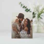 Budget Simple moderne Mariage photo Carte de remer (Debout devant)