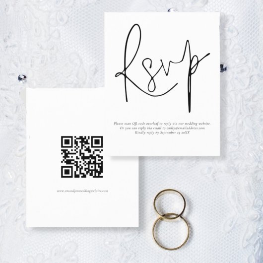 Budget Simple QR Code Script Weduwend RSVP