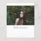 Budget Simple Script 2 Photo Afstuderen Invitation (Achterkant)