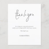 Budget Simple Script Afstuderen Dank u (Voorkant)