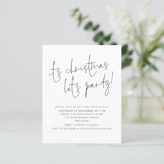 Budget Simple Script voor kerstmis (Staand voorkant)