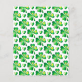 Budget Simple Shamrock St Patricks Day Invitation (Achterkant)