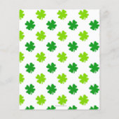 Budget Simple Shamrock St Patricks Day Invitation (Achterkant)