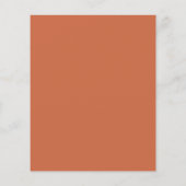 Budget Simple Text Terracotta Wedding Invitation (Achterkant)