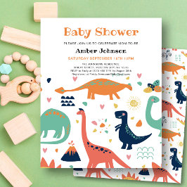 BUDGET Sinaasappel Groene Baby Dinosaur Leuk Baby  Flyer