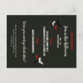 Budget Skeleton Thème Adulte Halloween Invitation (Dos)