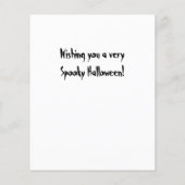 BUDGET Skull Halloween Kaart (Achterkant)