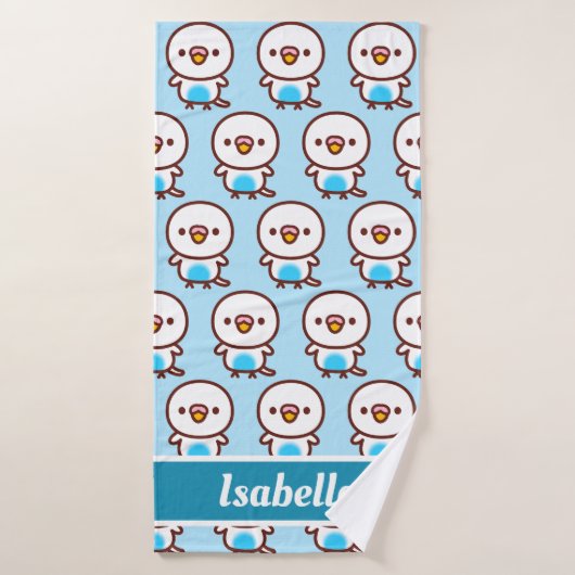 Budget / Sky blue recessionnel pied (Serviette de bain)