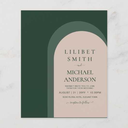 BUDGET Smaragdgroene Bruiloft Met Veel Glans (Voorkant)