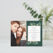 Budget Smaragdgroene Fotografie Bruiloft (Staand voorkant)