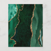 Budget Smerald Groen Agaat Script Save the Date (Achterkant)