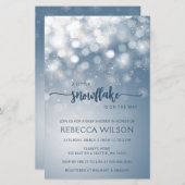 Budget Snowflake is op de weg Boy Baby shower (Voorkant / Achterkant)