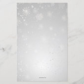 Budget Snowflake is op de weg meisje Baby shower (Achterkant)