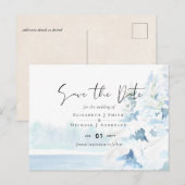 BUDGET Snowy Mountains Winter Lake Treines Briefkaart (Voorkant / Achterkant)