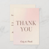 budget soft pastel mariage merci (Devant / Derrière)