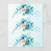 Budget Something Blue Bridal Shower Uitnodiging Flyer (Achterkant)