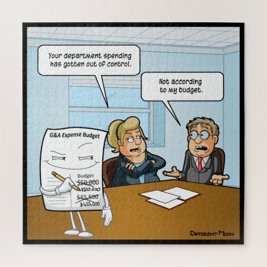 Budget sournois amusant Puzzle puzzle (Vertical)