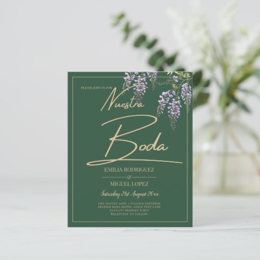 BUDGET Spaans All-in1 WISTERIA Goud Groen BODA (Staand voorkant)