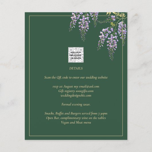 BUDGET Spaans All-in1 WISTERIA Goud Groen BODA (Achterkant)