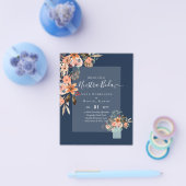 BUDGET Spaans BODA Herfstbloemen Oranje Flyer (Enkel)