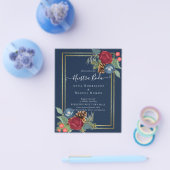 BUDGET Spaans huwelijk Nuestra BODA Burgundy Blue Flyer (Enkel)