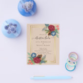 BUDGET Spaans huwelijk Nuestra BODA Burgundy Blue Flyer (Enkel)