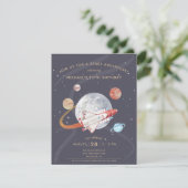 Budget Space Adventure Invitation d'anniversaire d (Debout devant)