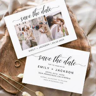 Budget sparen Datum 3 Foto Elegant Modern Flyer