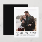 Budget sparen de Datum Gemakkelijke Verticale Foto (Voorkant / Achterkant)